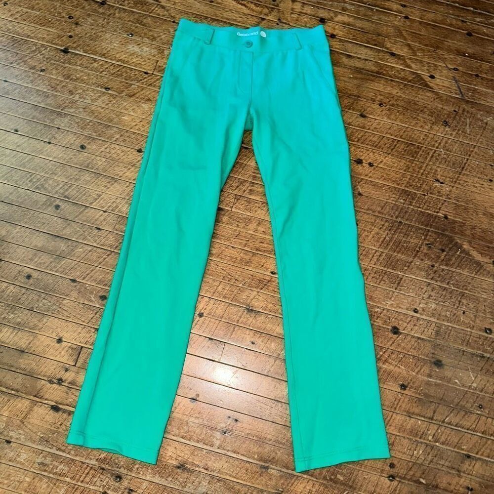 Betabrand Kelly green business casual knit SP slacks